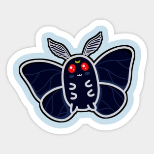 Cute Kawaii Mothman Luna Familiar Chibi Sticker